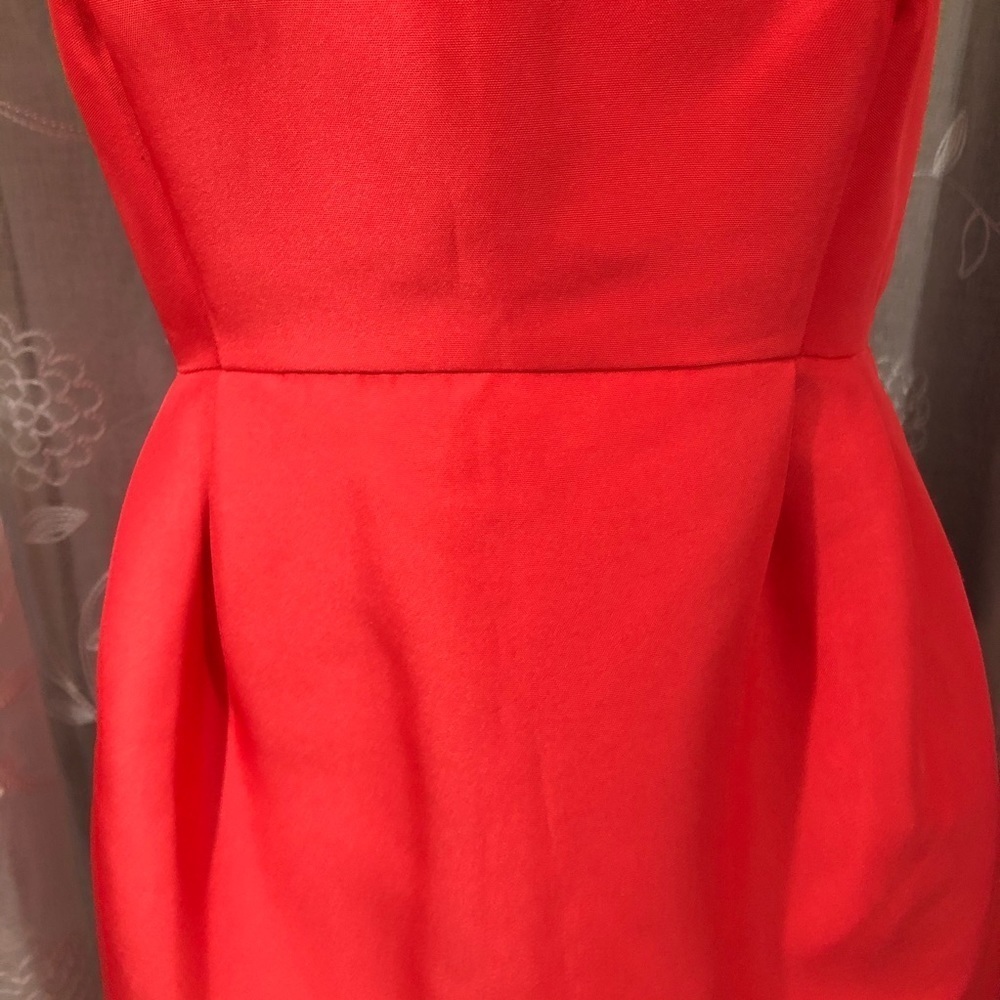 Kate Spade  Red Dress Size 4 Beaded Neckline - Picture 3 of 16
